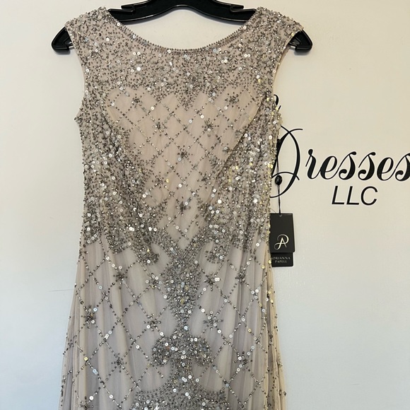 Adrianna Papell beaded sleeveless long gown - Picture 12 of 15